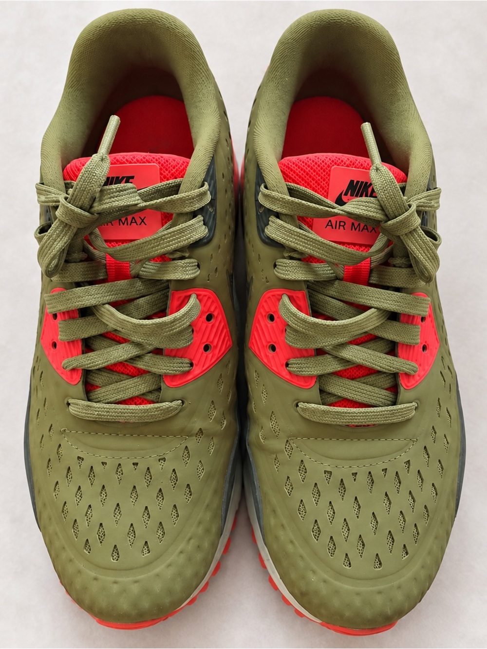 Nike Air Max 90 Ultra Breeze Scenery Green Bright Crimson Men’s 8